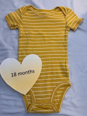 Carter's - Striped Yellow Kids One Piece